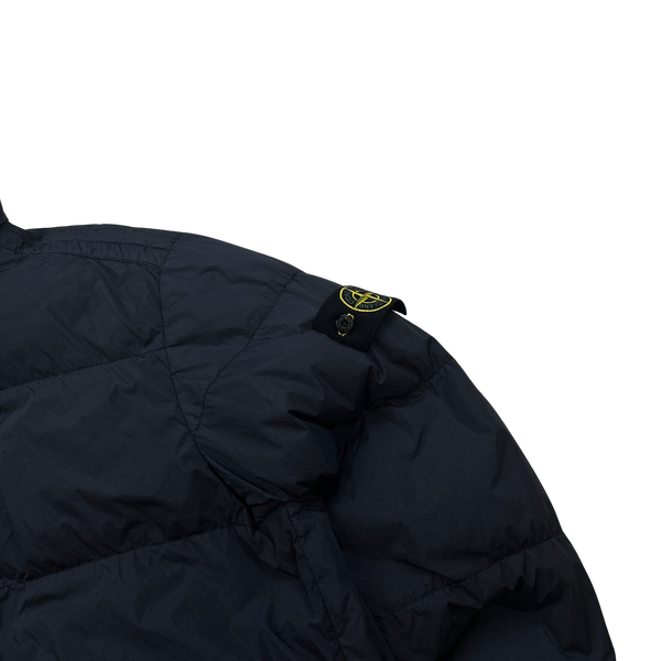 Stone Island 2016 Navy Garment Dyed Crinkle Reps Down Puffer Jacket - 3XL