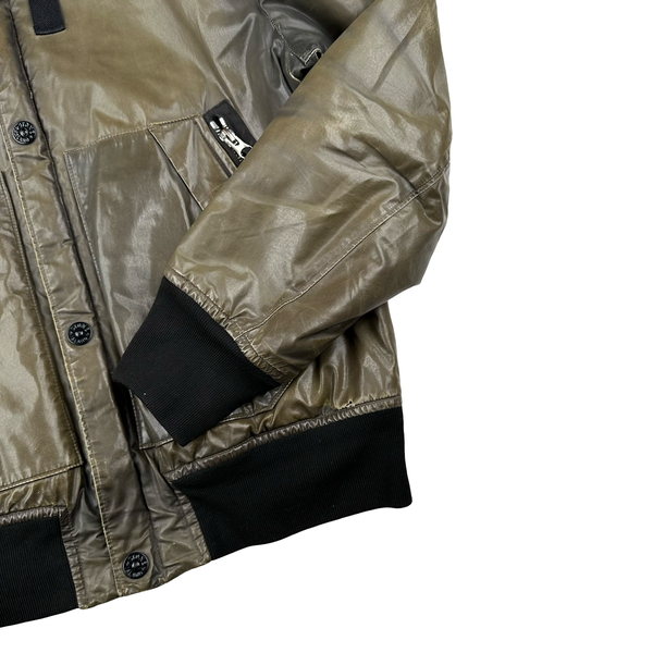 Stone Island 2011 Khaki Waxed ICE 2 Jacket - Large