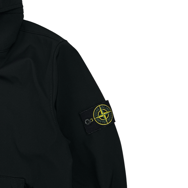 Stone Island 2019 Black Light Soft Shell R Jacket - Medium