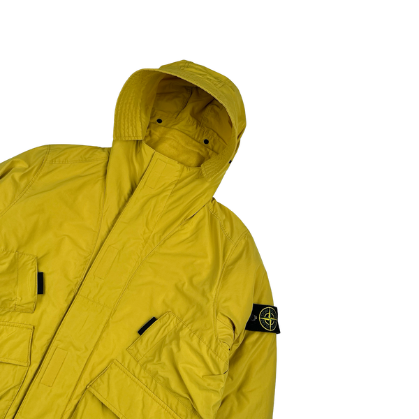 Stone Island 2018 Yellow Micro Reps Primaloft Lined Jacket - Small