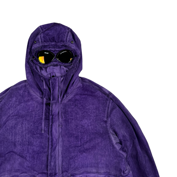CP Company x Palace Purple Nylon La Mille Goggle Jacket - Medium