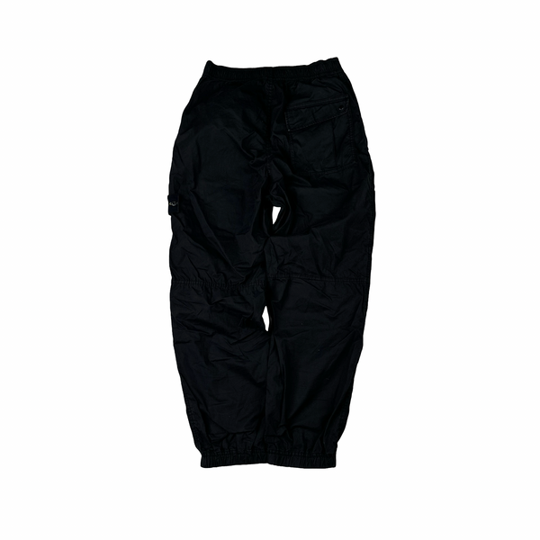 Stone Island 2024 Black Loose Fit Cargo Trousers - 28"