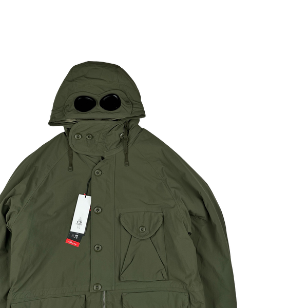 CP Company Khaki Dyshell Polartec Lined Goggle Field Jacket - Small, Medium, Large, 3XL