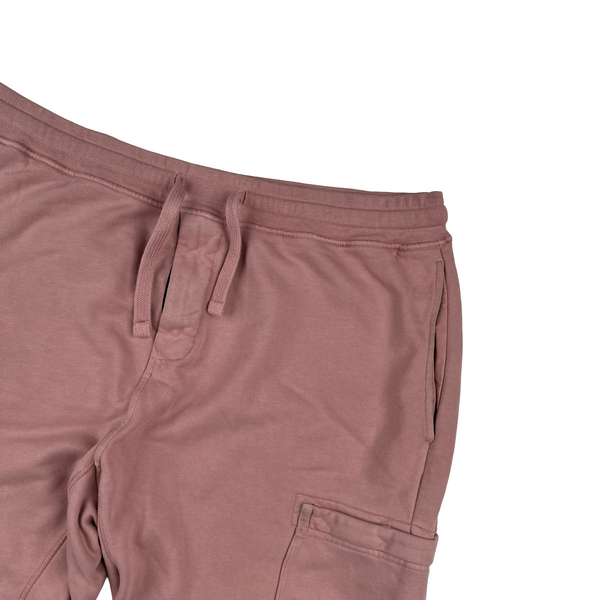 Stone Island 2021 Pink Fleece Cotton Shorts - XL