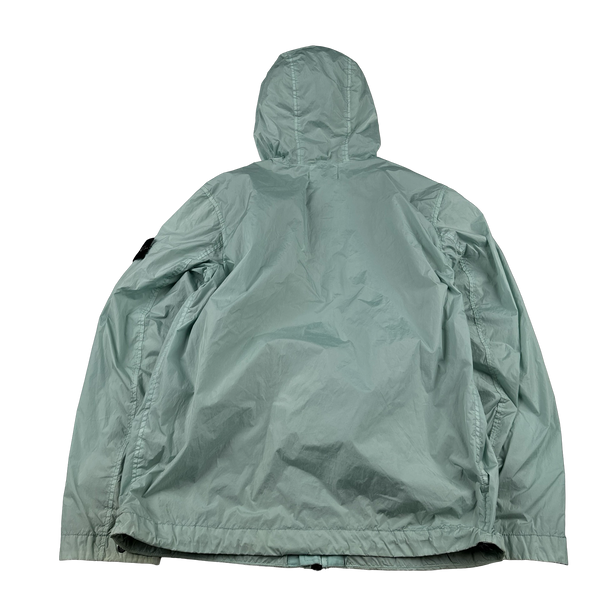 Stone Island 2023 Teal Garment Dyed Crinkle Reps Jacket - Medium