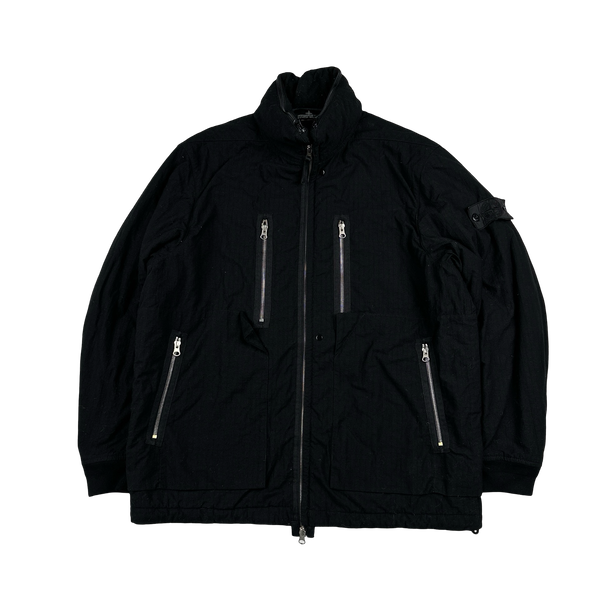 Stone Island 2019 Shadow Project Black Naslan Rip-Stop Quilted
