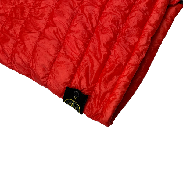 Stone Island 2016 Red Garment Dyed Down Filled Gilet - Medium