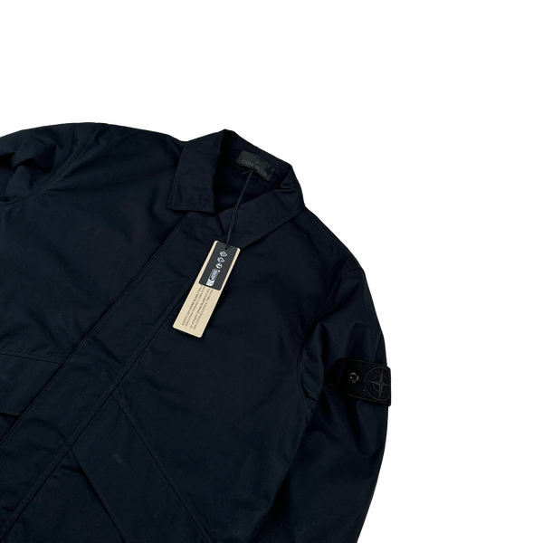 Stone Island 2024 New Season Black Ghost Piece Overshirt - Large