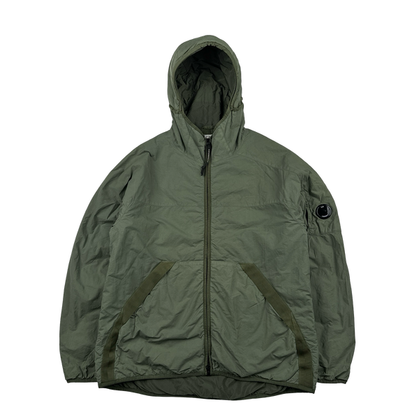 CP Company Dark Green Flatt Nylon Hooded Jacket - XXL