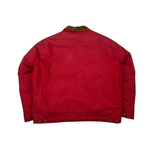 Ralph Lauren Vintage Red Down Filled Harrington Jacket - Medium