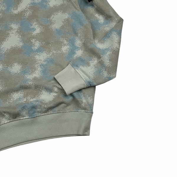 Stone Island 2020 Blue Big Loom Camo Crewneck Sweatshirt - Medium