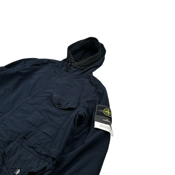 Stone Island 2022 Navy Micro Pile David TC Jacket - XL