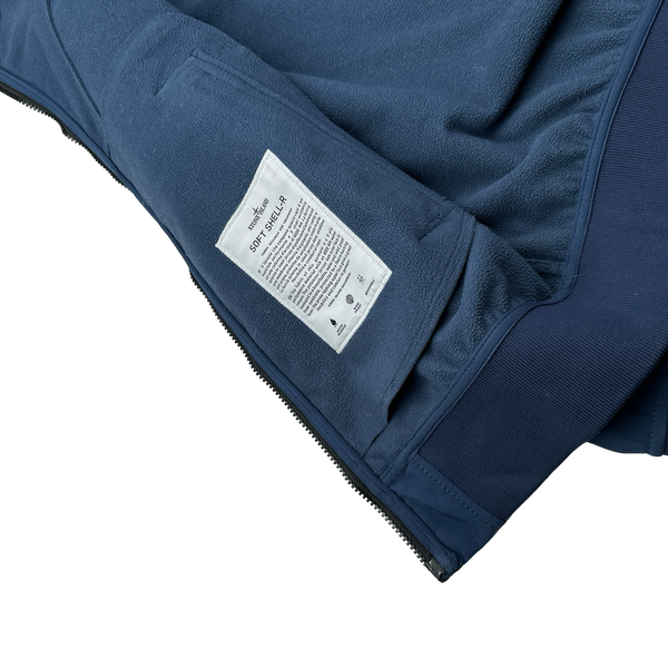 Stone Island 2013 Blue Soft Shell R Jacket - Large