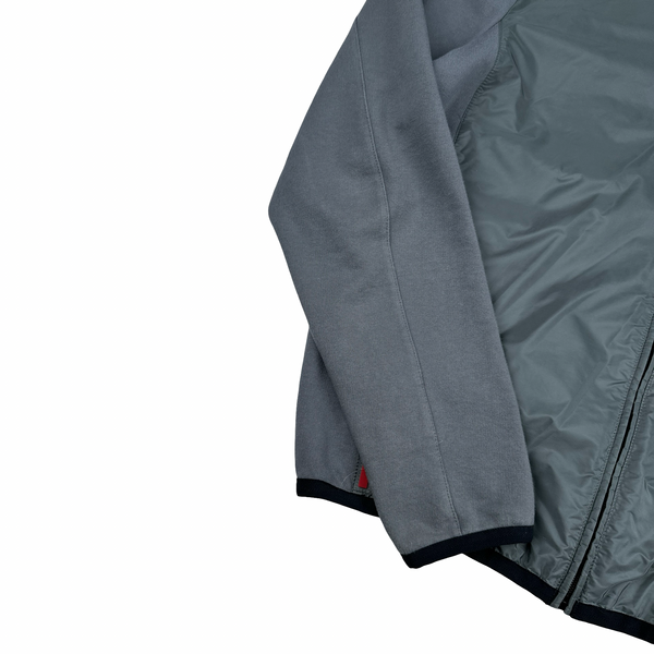 Prada Charcoal Grey Nylon Cotton Crewneck Tracksuit - Large