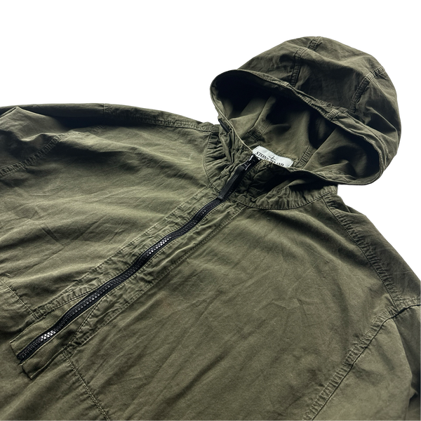 ＜STONE ＞23ss OVERSHIRT カーキ Stone Island Khaki Green Cotton Overshirt | Common Cultured