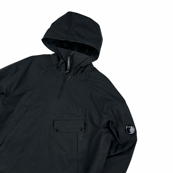 CP Company Black Pro Tek Lightweight Hooded Pullover Jacket - Large