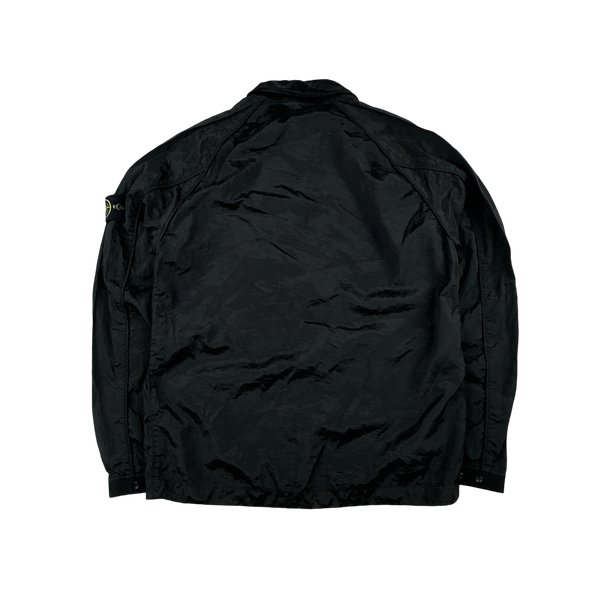 Stone Island 2022 Black Nylon Metal Overshirt - Medium