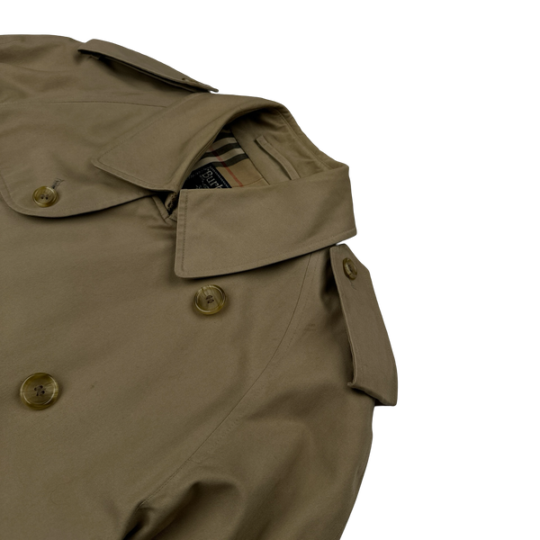 Burberry Nova Check Lined Trench Coat - Medium