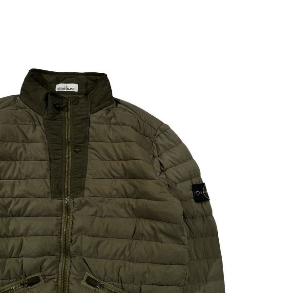 Stone Island 2019 Green Down Filled Loom Woven Puffer Jacket - XXL