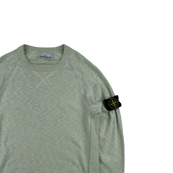 Stone Island 2018 Mint Marl Crewneck Sweatshirt - Medium