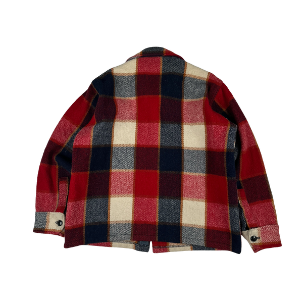 Woolrich Alaskan Heavyweight Checked Button Up Overshirt - Large