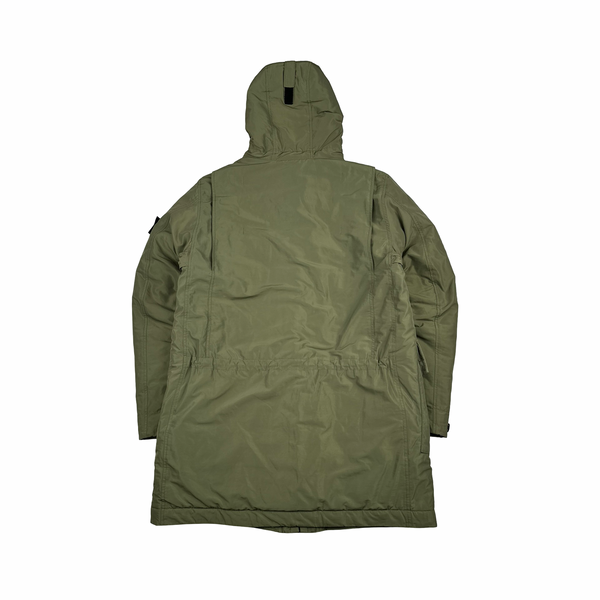 Stone Island Green 2019 Micro Reps Primaloft Parka Jacket - Medium
