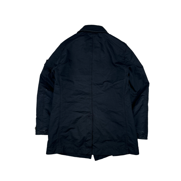 Stone Island 2018 Navy Primaloft Lined David TC Trench Coat - Large