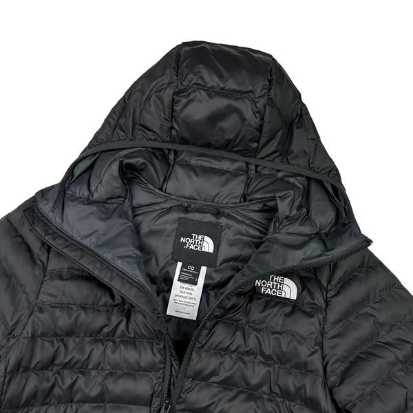 North Face Black Circular Down Hooded Puffer Jacket - Small