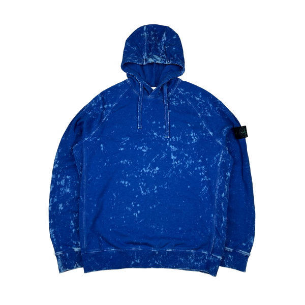 Stone Island 2022 Camo OVD Blue Pullover Hoodie - XL