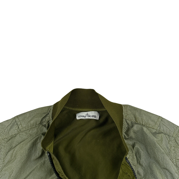 Stone Island 2016 Green Pixel Reflective Bomber Jacket - Medium