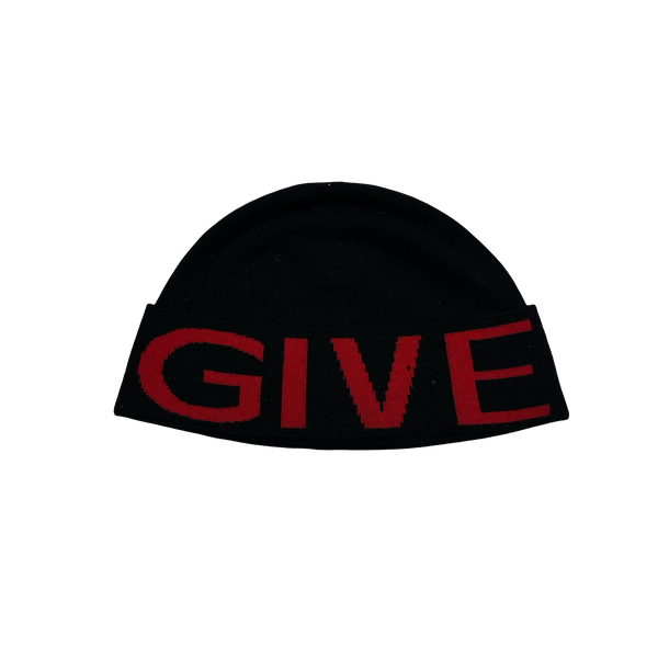 Givenchy Red Spellout Beanie