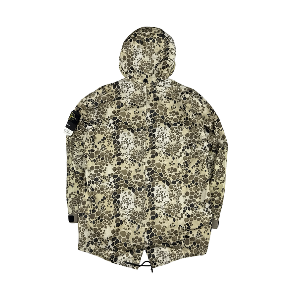 Stone Island Alligator Camo Light Cotton / Nylon Fishtail Parka - XL
