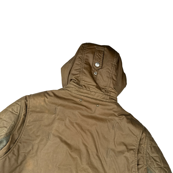 CP Company Brown Lana Wool Giubbotto Imbottito Ovatta Jacket - Large