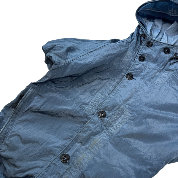 Stone Island 2014 Blue Nylon Metal Shimmer Jacket - Small