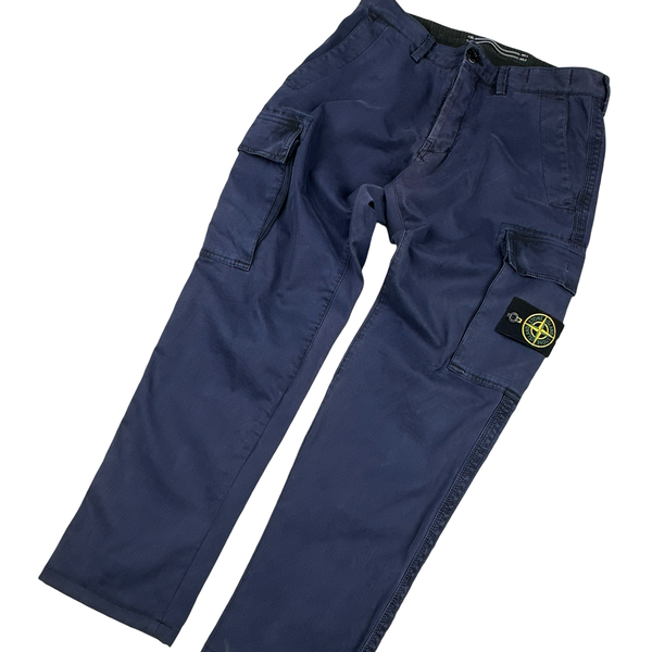 Stone Island Midnight Blue Cargo Trousers - Small