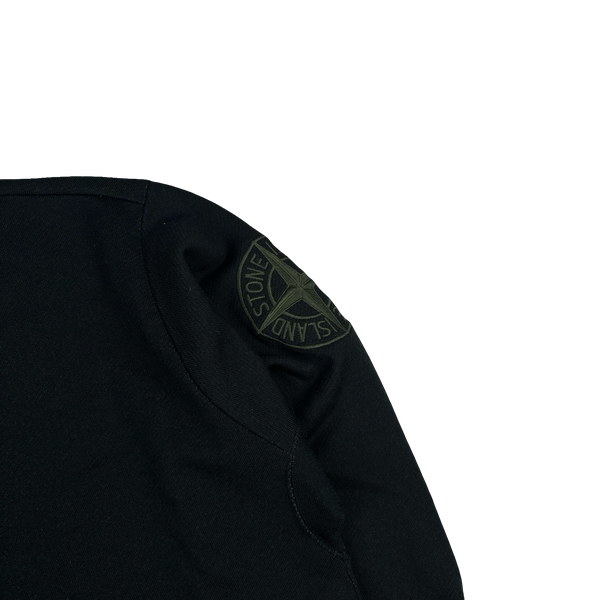 Stone Island 2021 Cotton Double Lined Ribbed Neck Embroidered Compass Jumper - XXL