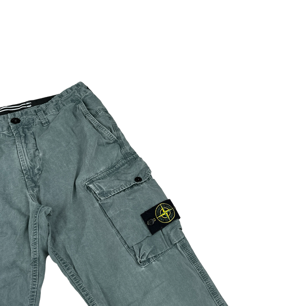 Stone Island Sea Green Slim Fit Cargo Trousers - 30"