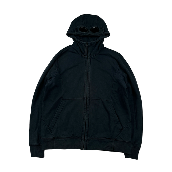 CP Company Navy Cotton Goggle Hoodie - XXL
