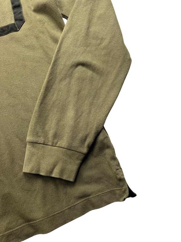 Stone Island 2013 Khaki Long Sleeve Polo Shirt - Large