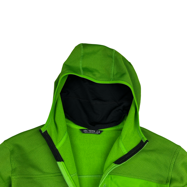 Arcteryx Green Balaclava Stretch Hoodie - Medium