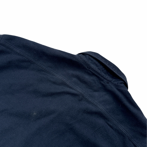 CP Company Mole Skin Cotton Navy Multi Pocket Zipped Overshirt - XL