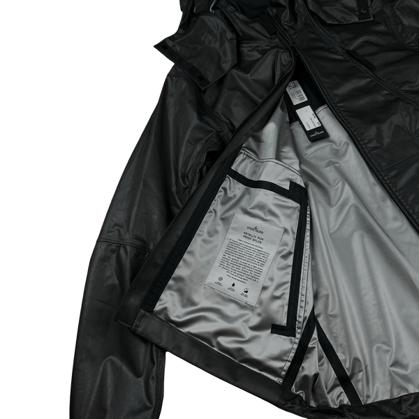 Stone Island 2024 Metallic Run Proof Nylon Mesh Hooded Jacket - Small