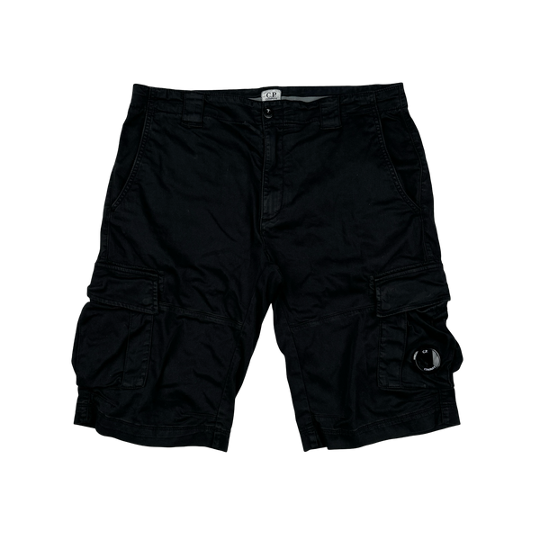 CP Company Black Cargo Shorts - 36"