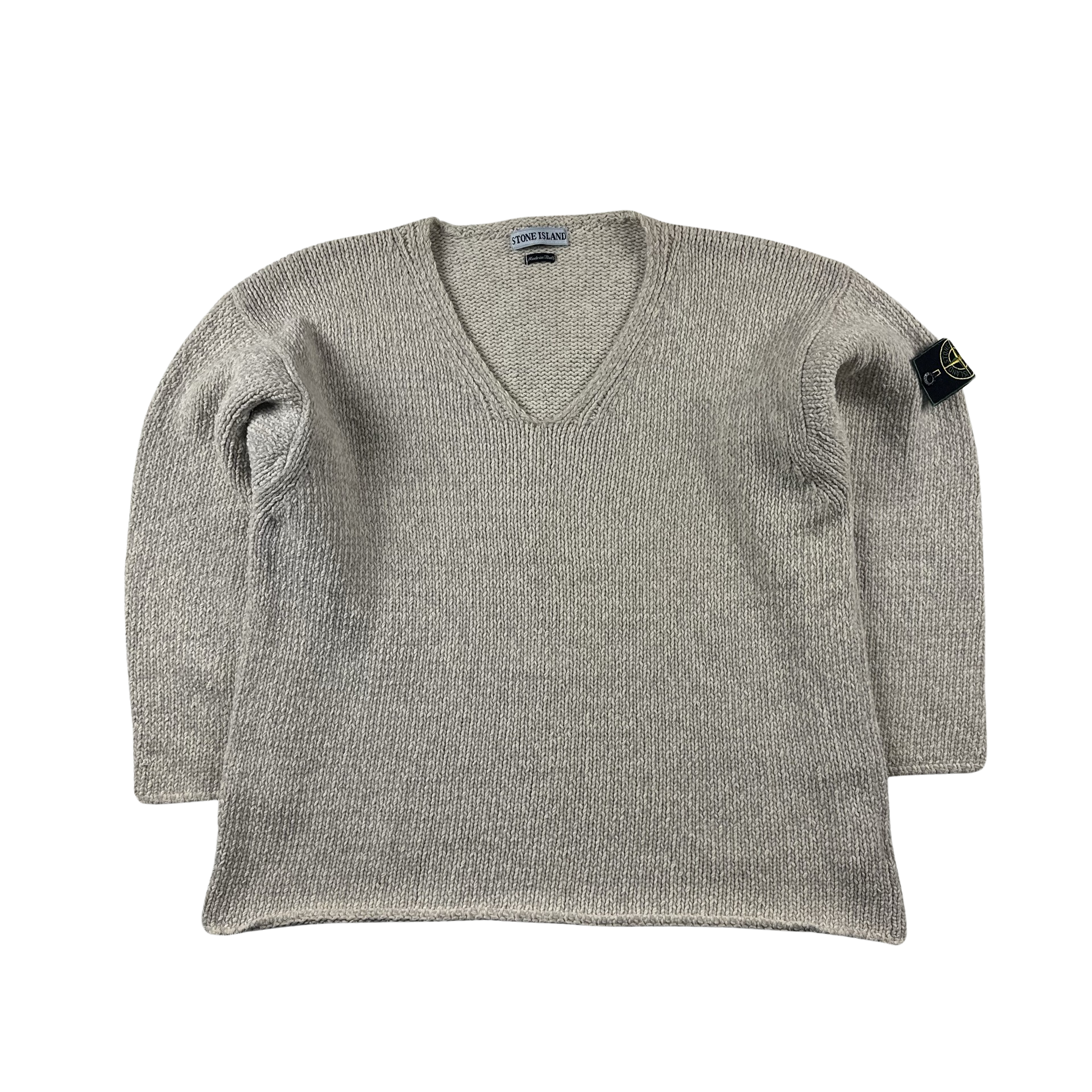 stone island v-neck knit 98aw