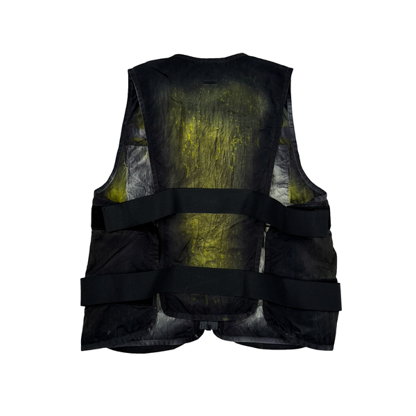 Nemen Tie Dye Adjustable Multi Pocket Nylon Gilet Jacket - Large