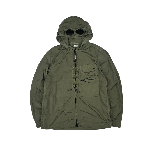 CP Company Khaki Green Chrome R Goggle Jacket - XL