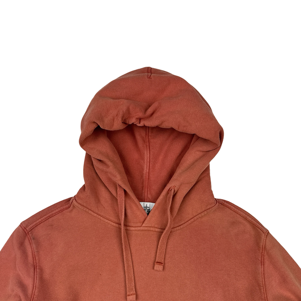 Stone Island Terracotta Cotton Pullover Hoodie - Medium