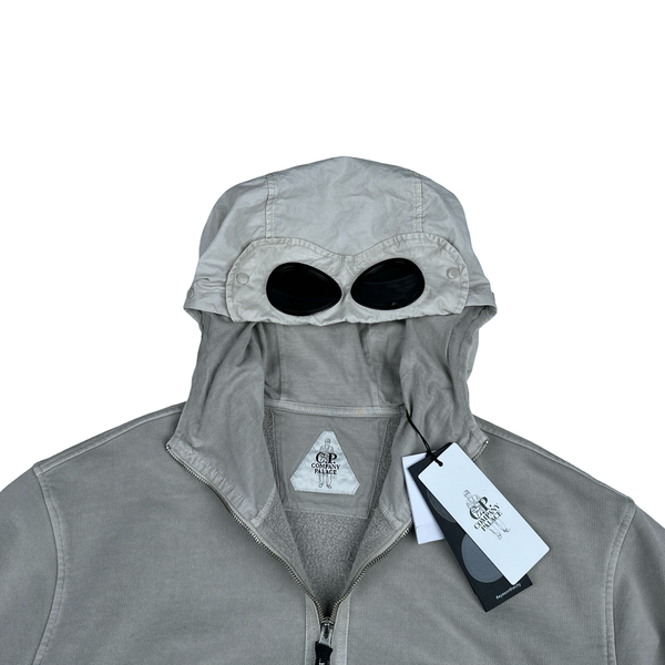 CP Company x Palace Tan Spellout Goggle Hoodie - Small