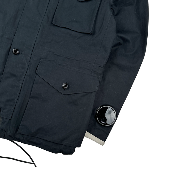 CP Company Black Ventile Goggle Jacket - Medium