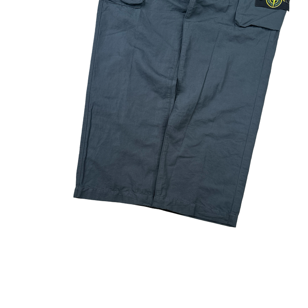 Stone Island 2022 Navy Cotton Cargo Trousers - 31"